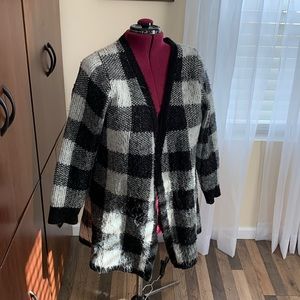 Torrid Long Plaid Button up Sweater